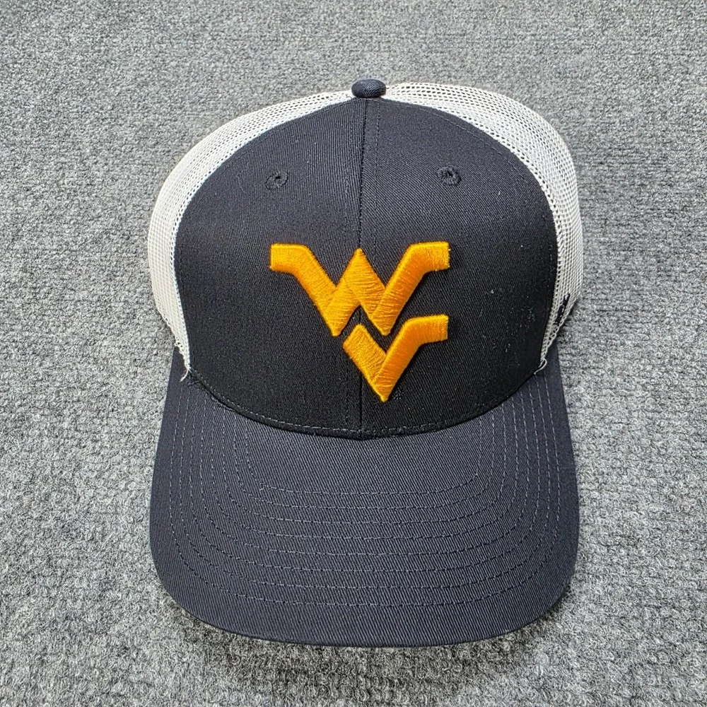 '47 Brand West Virginia Mountaineers‎ Hat WV Trucker Cap Navy Blue White Mesh